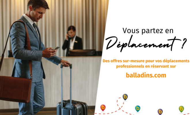 Partez en déplacement professionnel dans les hôtels balladins