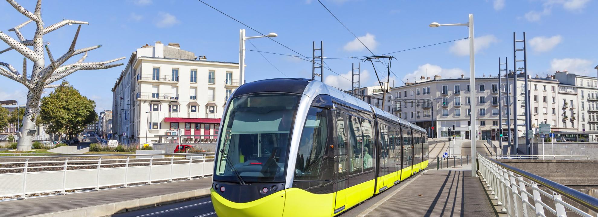 Le Tram au Centre-ville de Brest