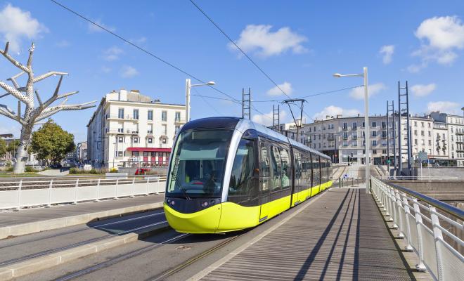 Le Tram au Centre-ville de Brest