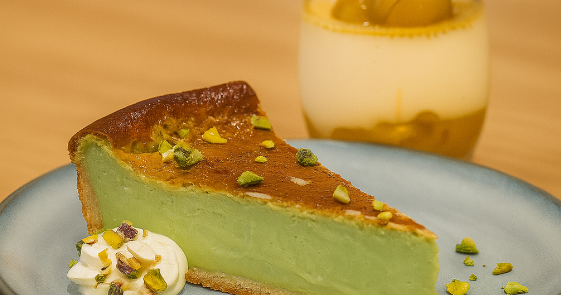  Flan pâtissier à la pistache
