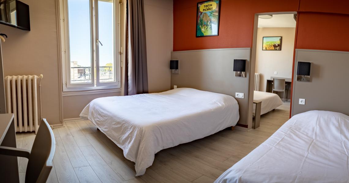 Hotel de la gare chateauroux - chambre familiale 3