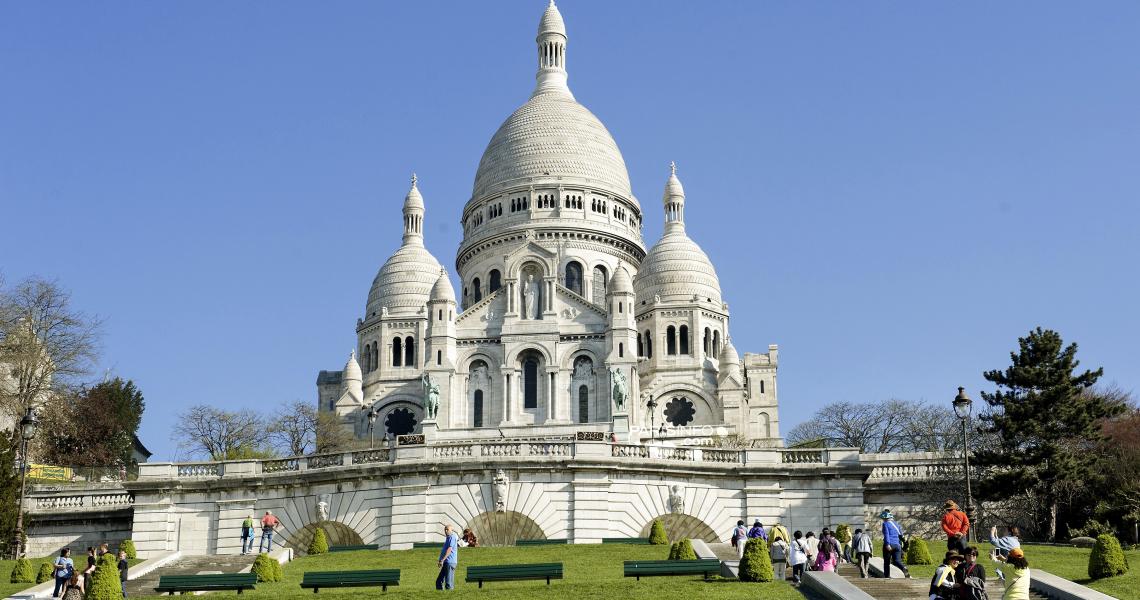 Le sacré Cœur sur la colline de Montmartre