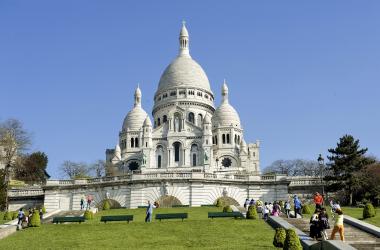 Le sacré Cœur sur la colline de Montmartre