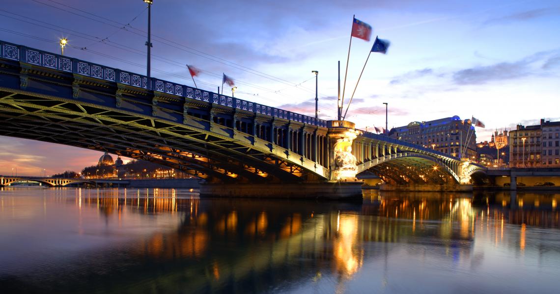 Le pont Lafayette sur le Rhône