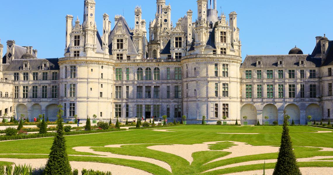 Jardins a la francaise Chambord - Crédit Ludovic Letot