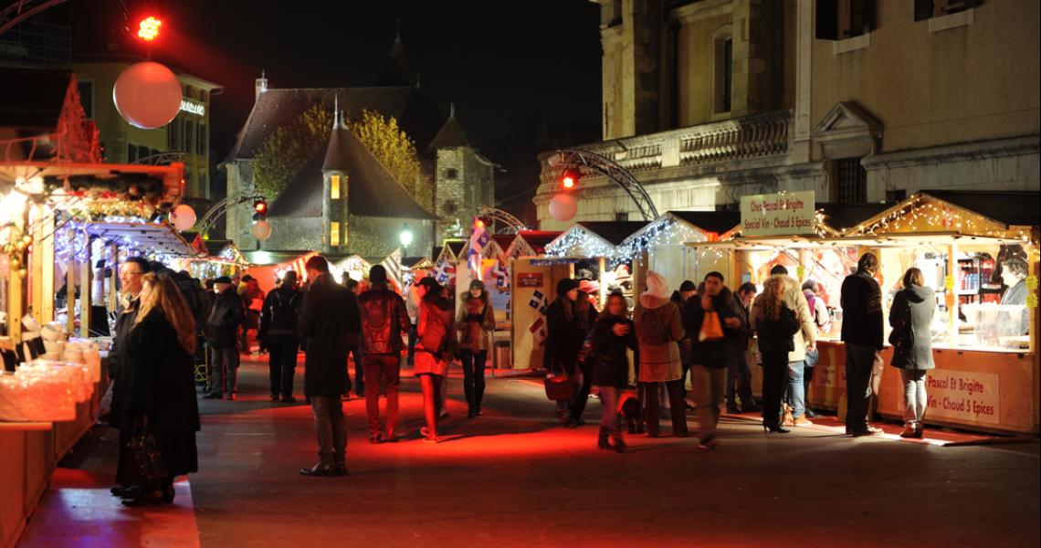 Durant le marché de Noël