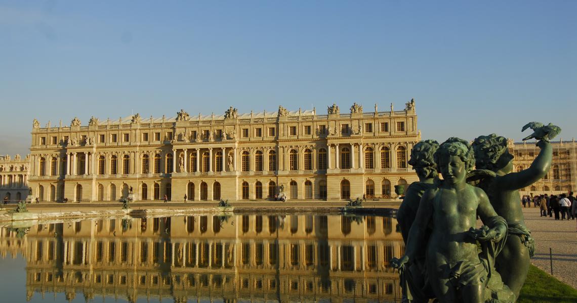 Les miroirs d'eau du chateau de versailles