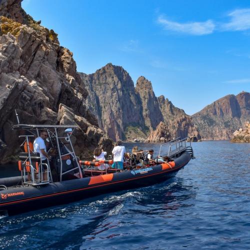 Visite en bateau de Scandola, Girolata et des calanques de Piana